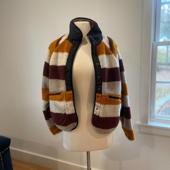 Free People Movement Rocky Ridge Women’s Sherpa Fleece Jacket  Small NEW - Picture 4 of 9